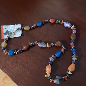 Serrv multi color beaded necklace